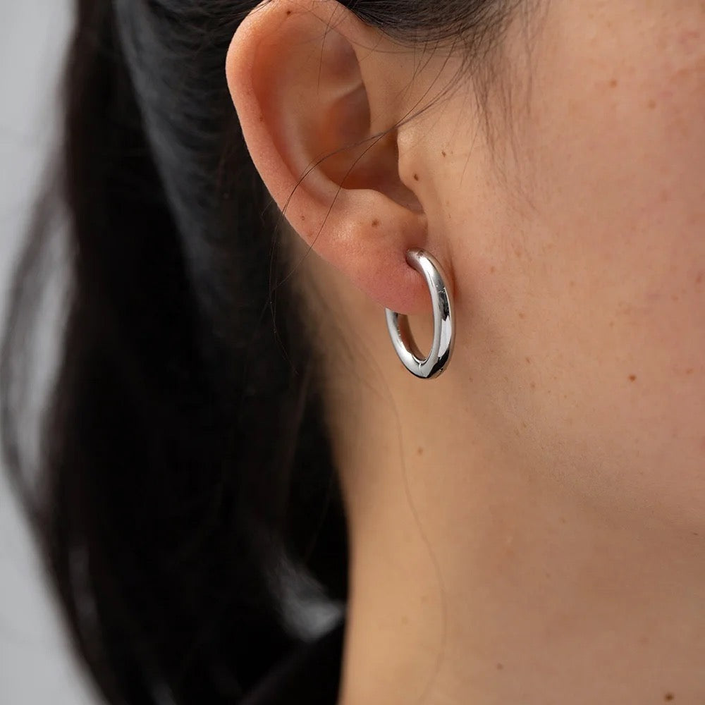 Chunky Hoop -Silver-
