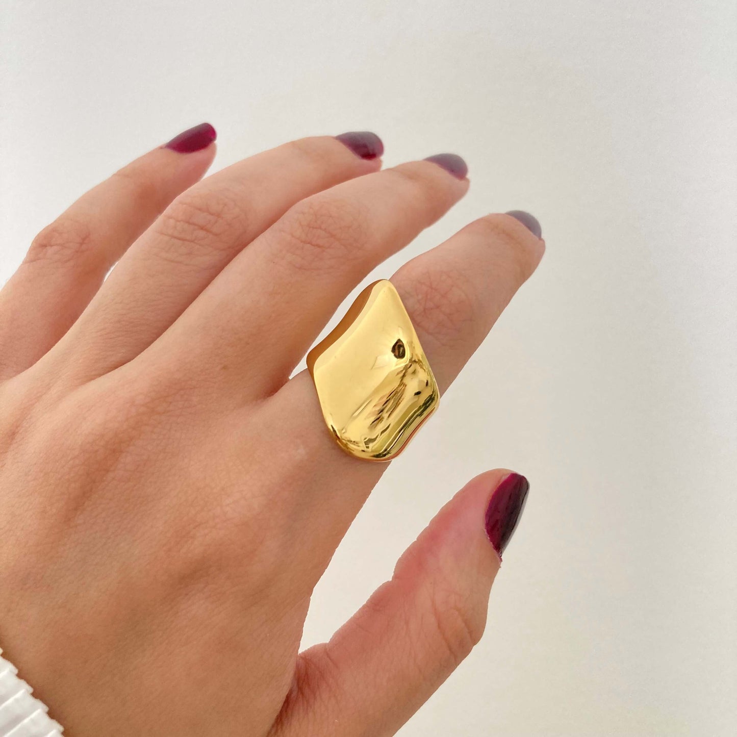 Wide Mirror Ring