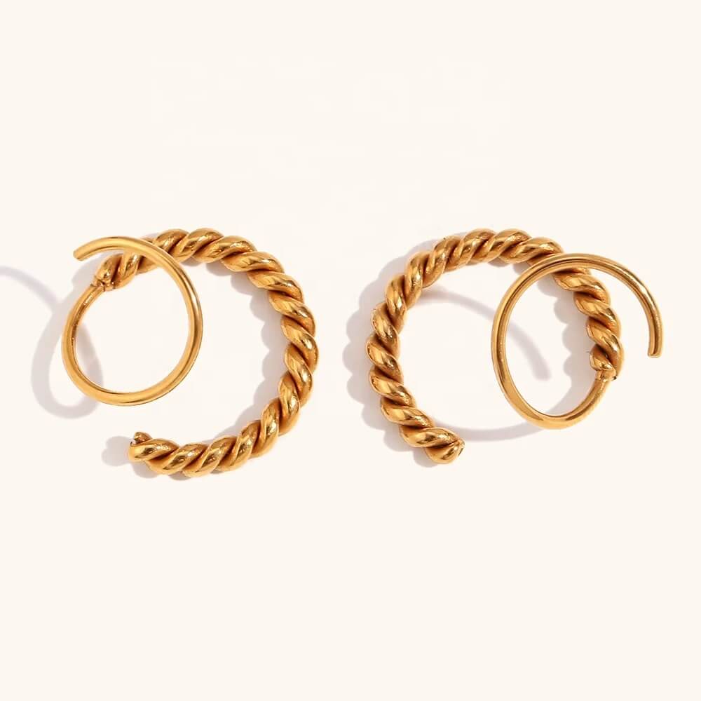 Twisted Double Earrings