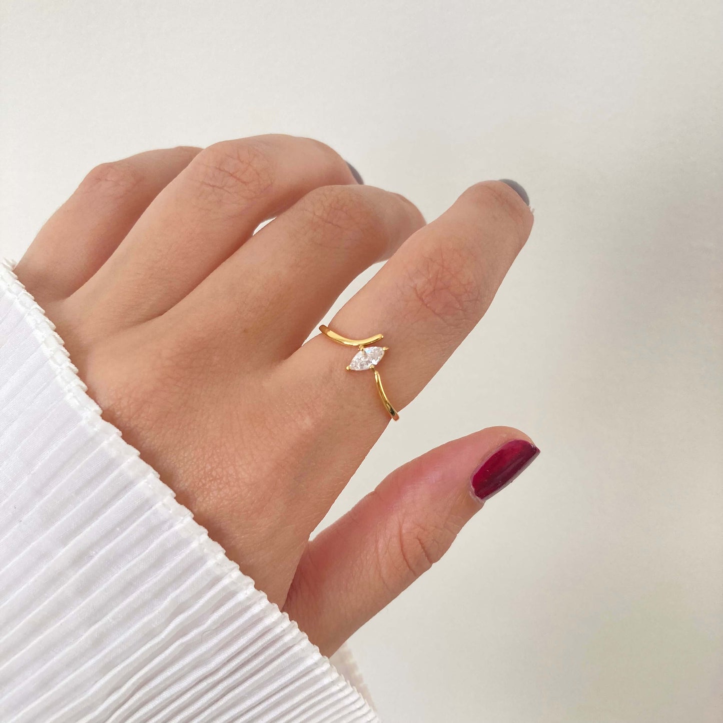 Oval Wave Ring
