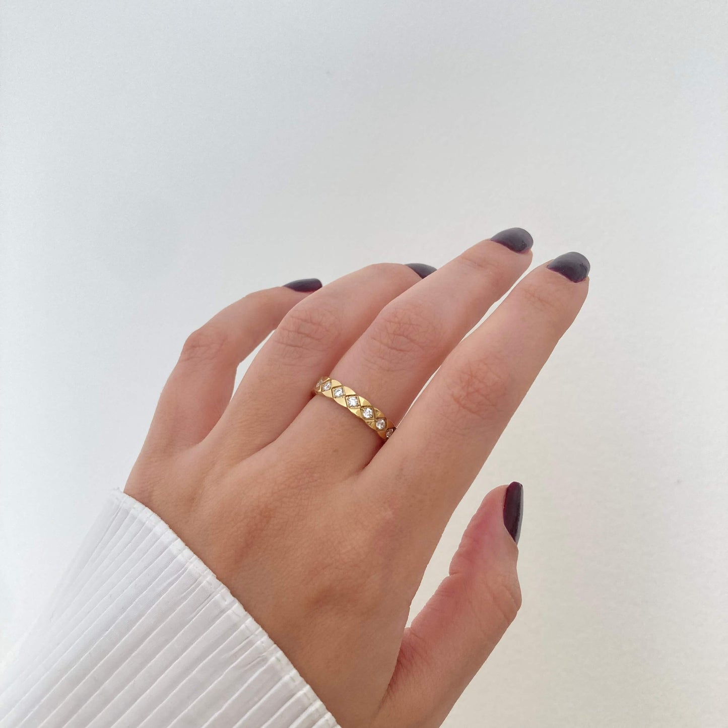 Square Zircon Ring