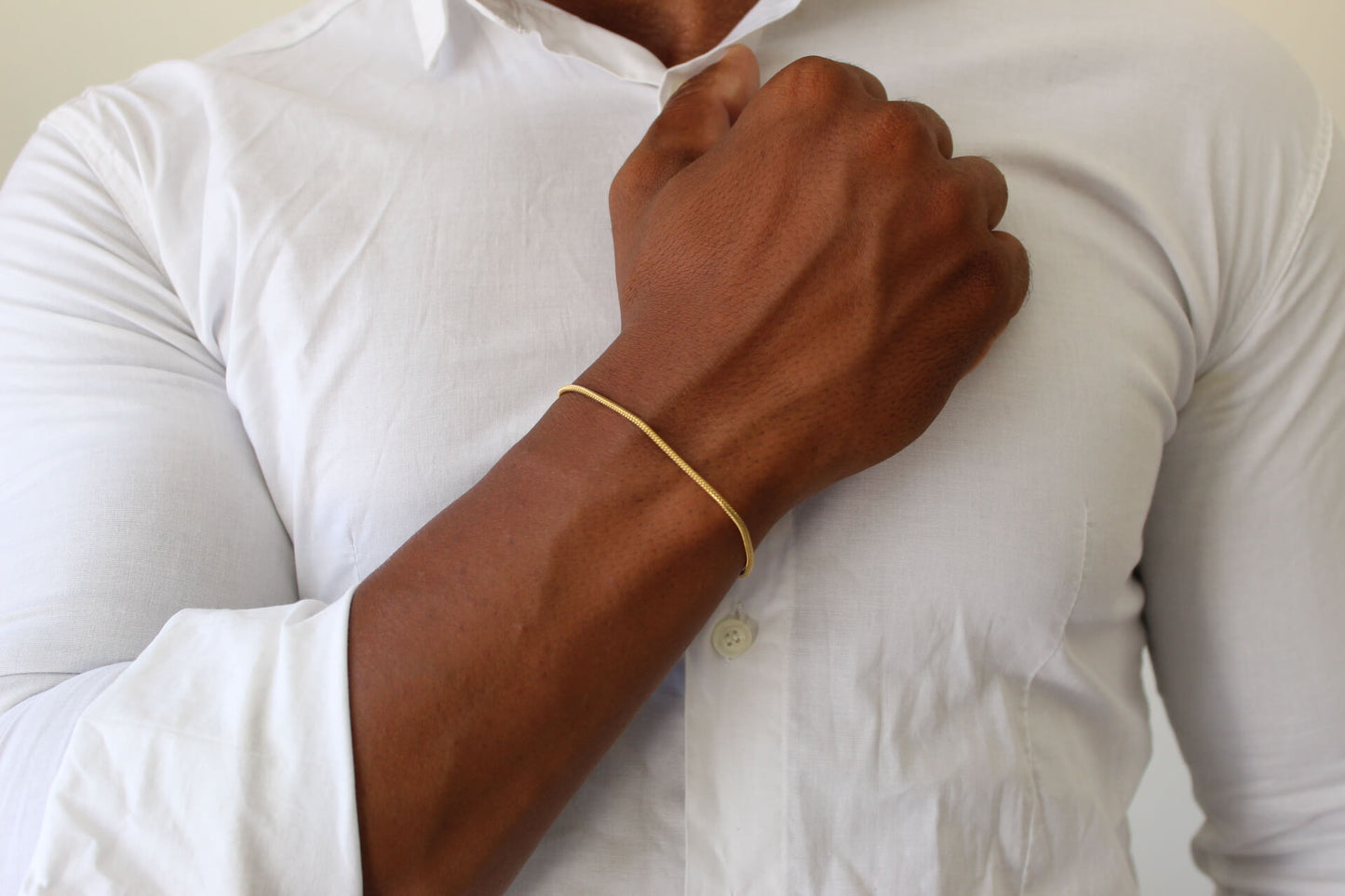 Minimalist Gold Bracelet - Men