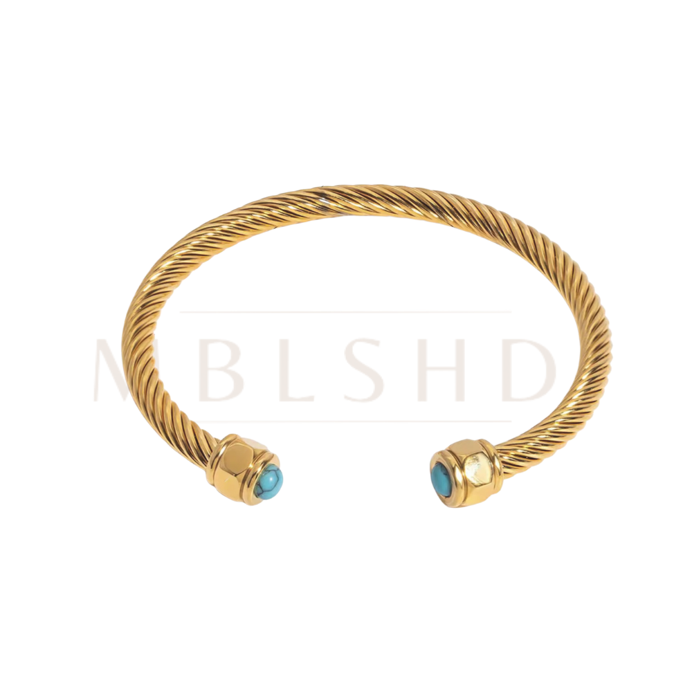 Turquoise Wire Bangle