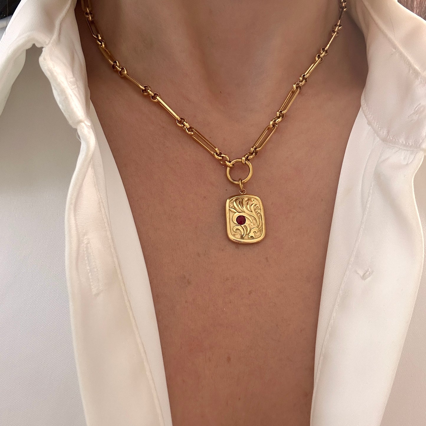 Crimson Charm Necklace