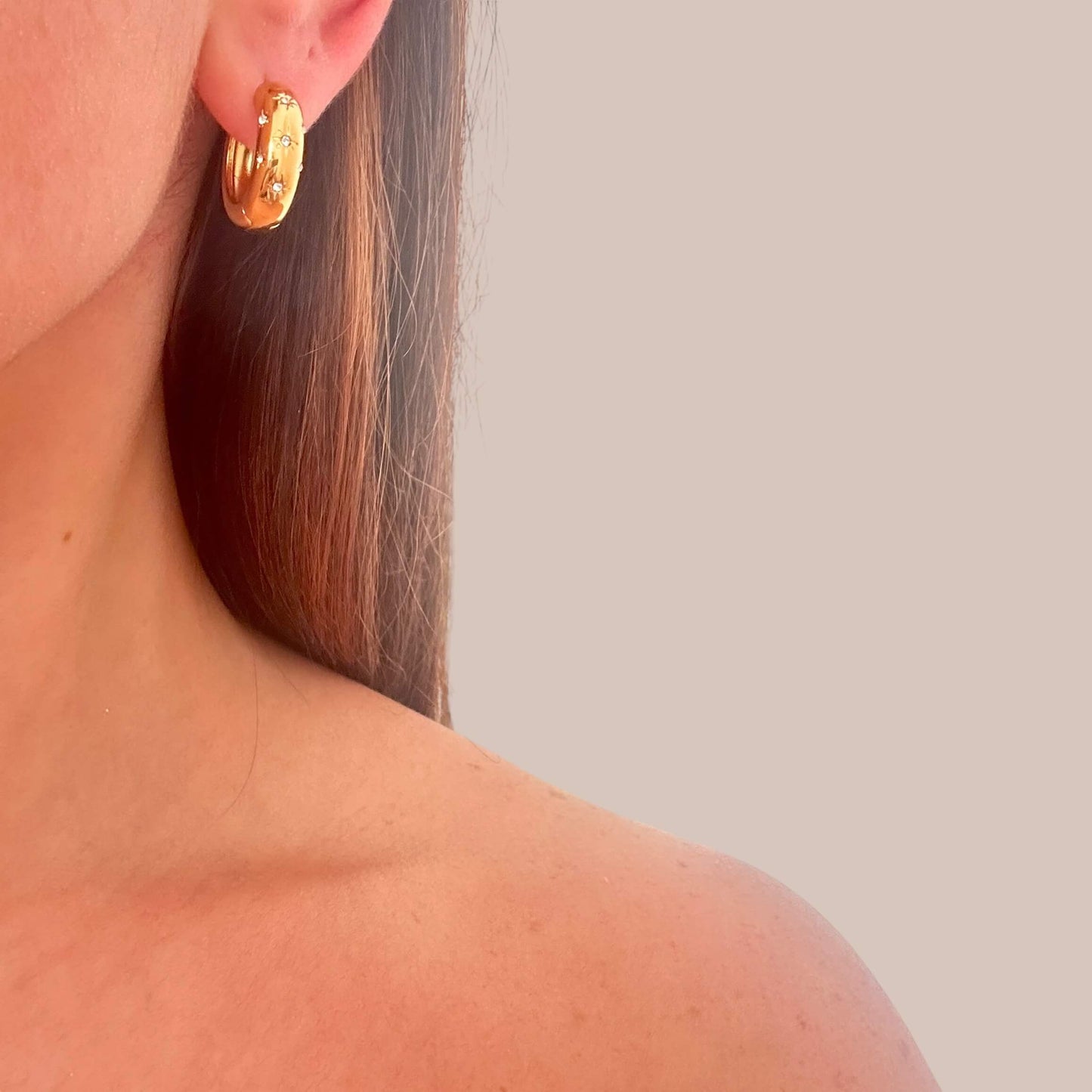 Stars Hoop Earrings