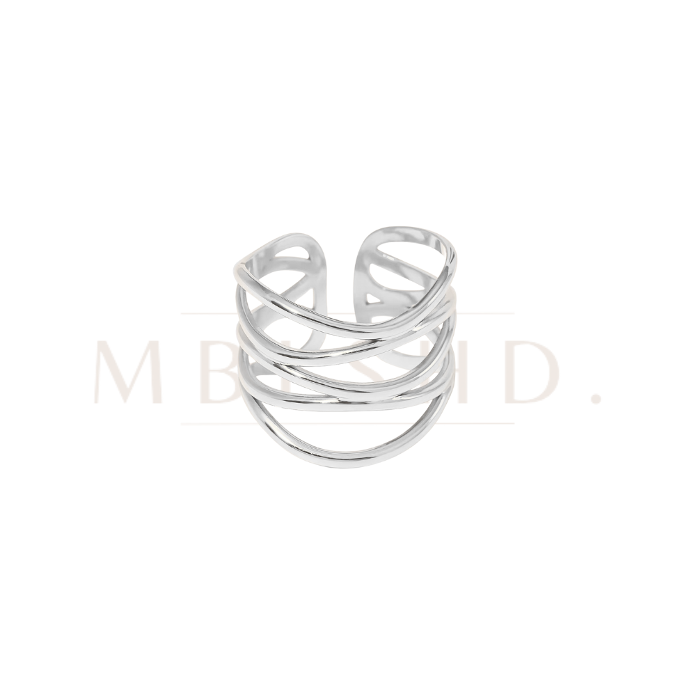 Five Band Silver Ring