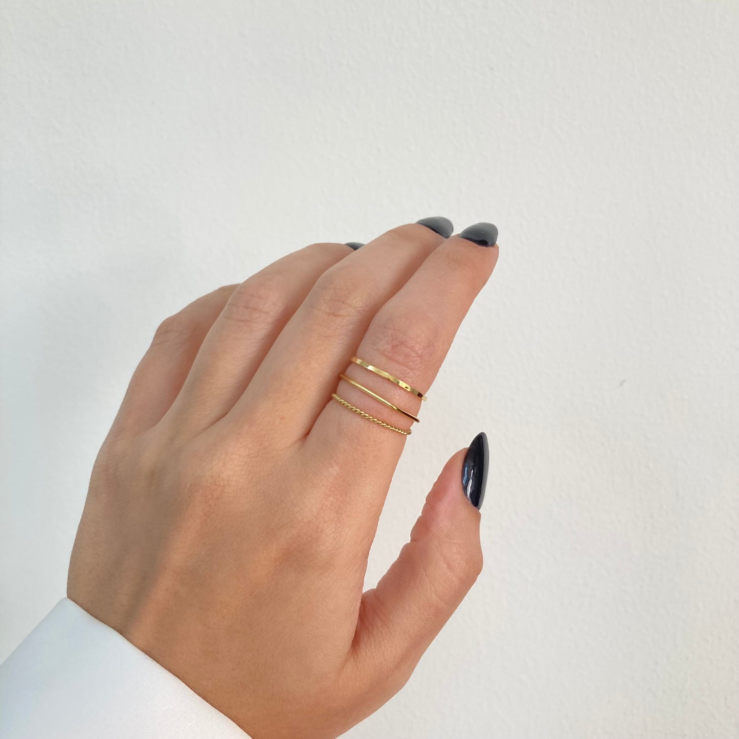 3Pcs Ring Set Gold