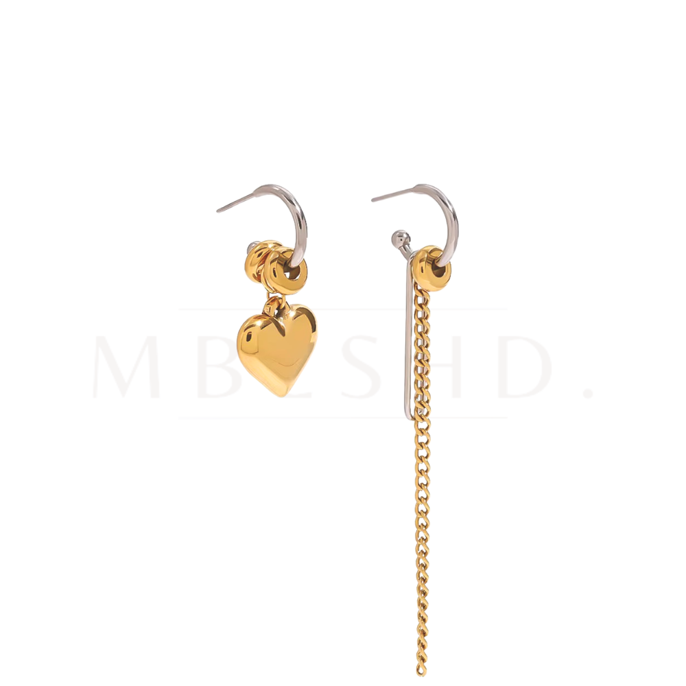 Mismatched Silver & Gold Earrings