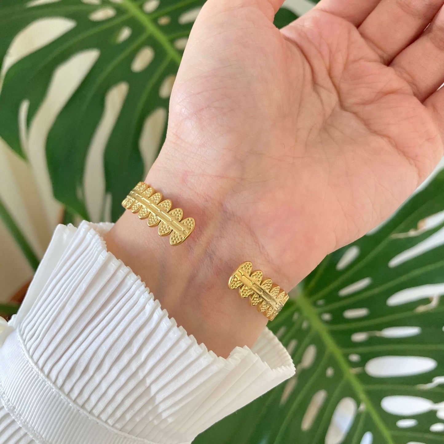 Oval Open Bangle