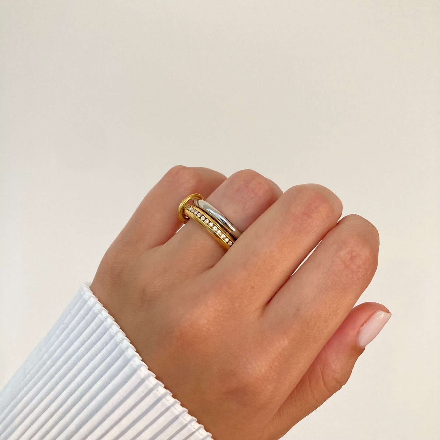 Double zircon Ring