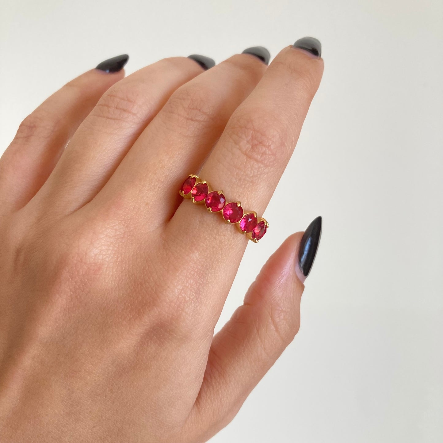 Ruby Blush Eternity Ring
