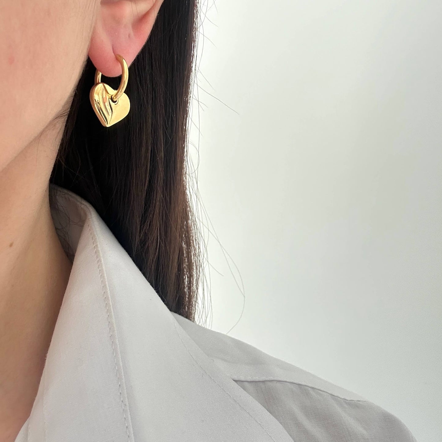 Dainty Heart Earrings