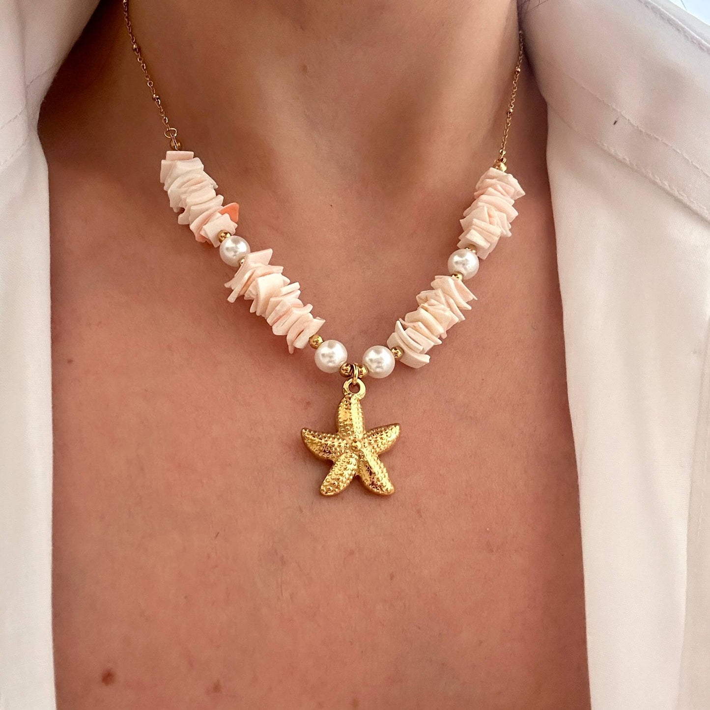 Starfish Pink Necklace