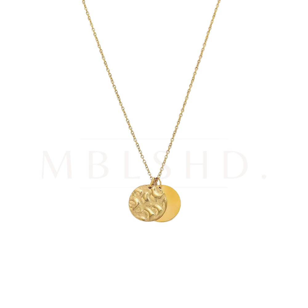 Double Charm Pendant Necklace