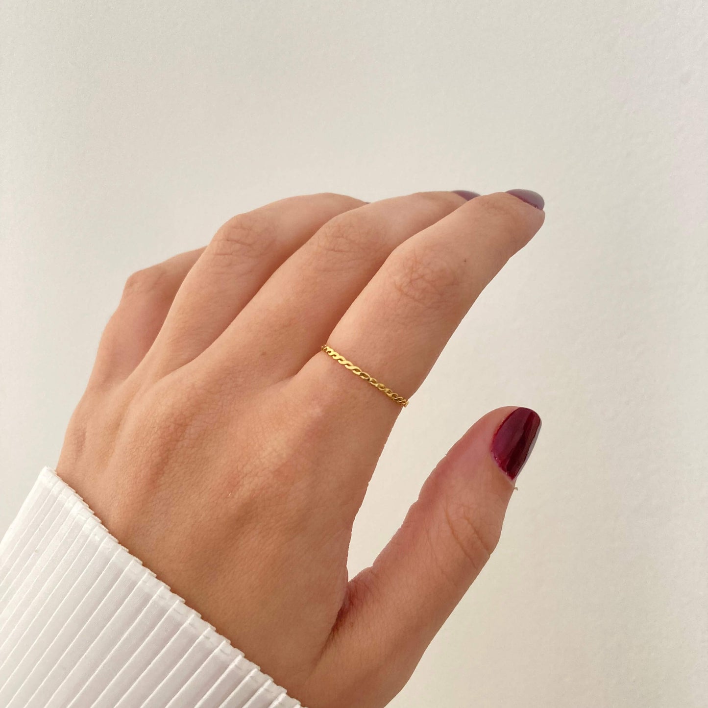 Thin Braided Ring