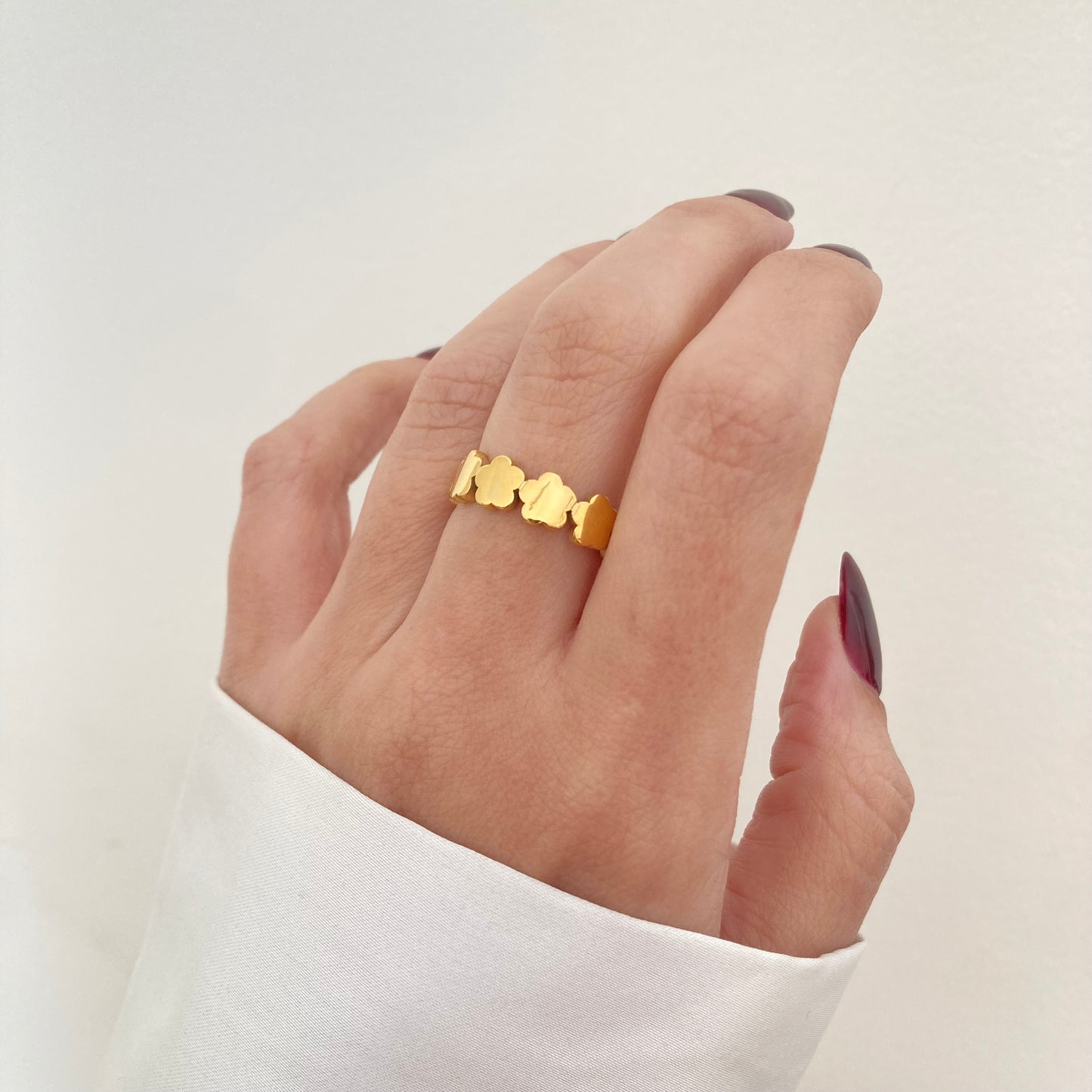 Flower Infinity Ring