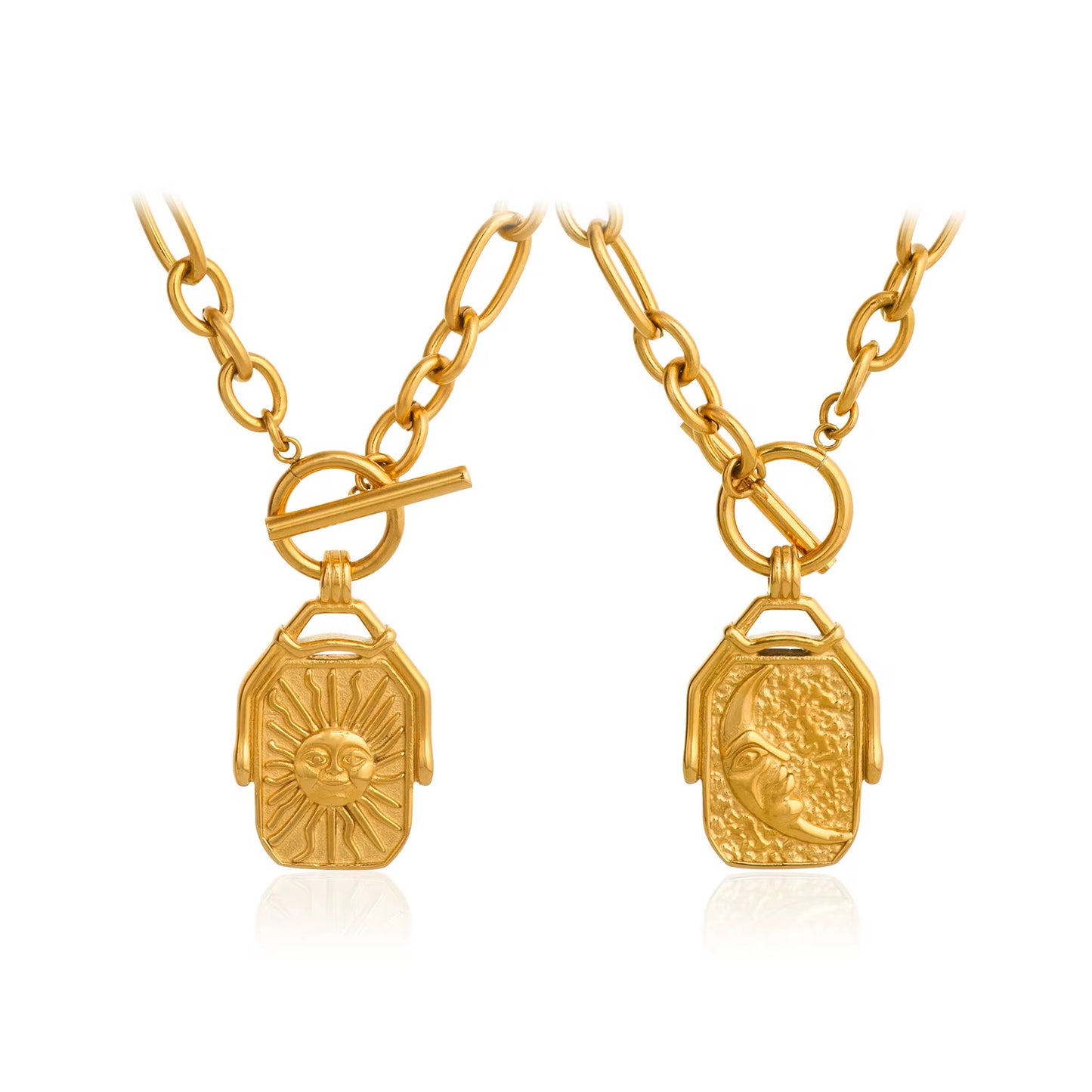 Solar Seal Reversible Necklace