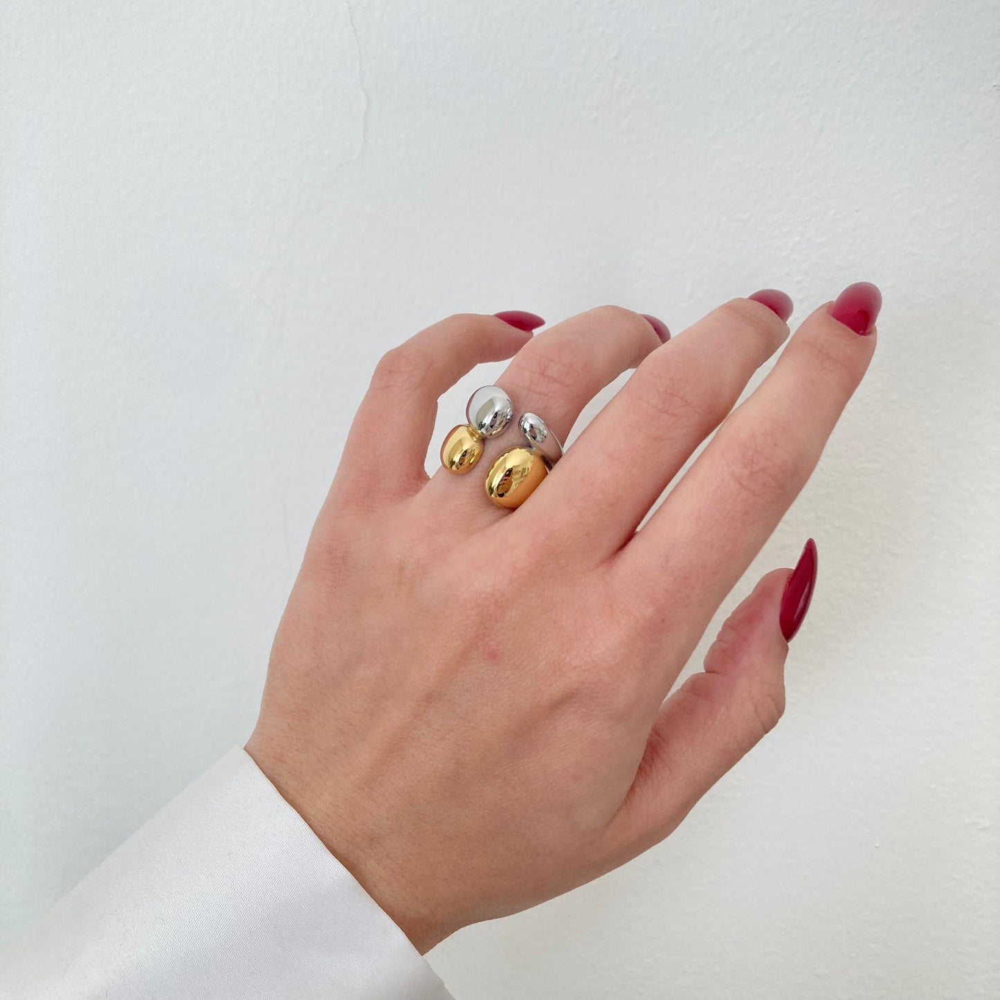Double Tone Chunky Ring