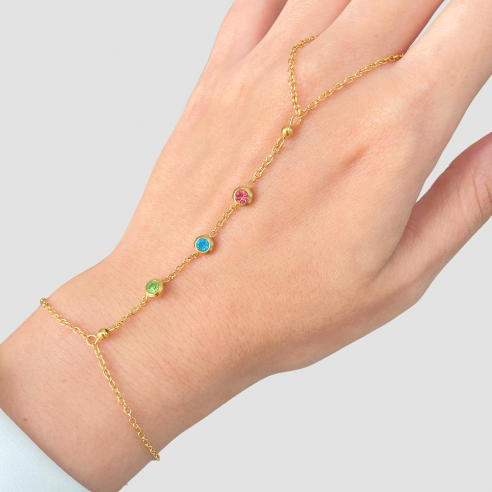 Colored Dots Handchain