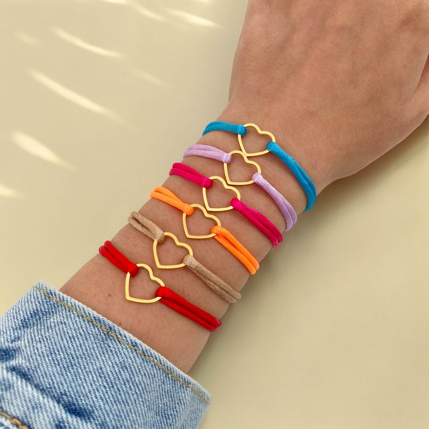 Colored Heart Bracelet