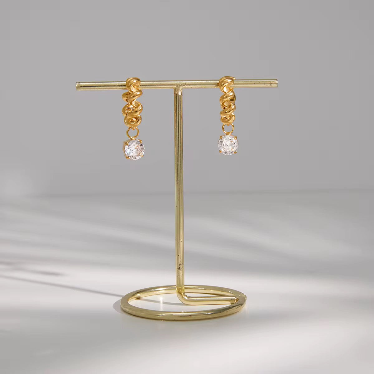 Golden Coil Earrings