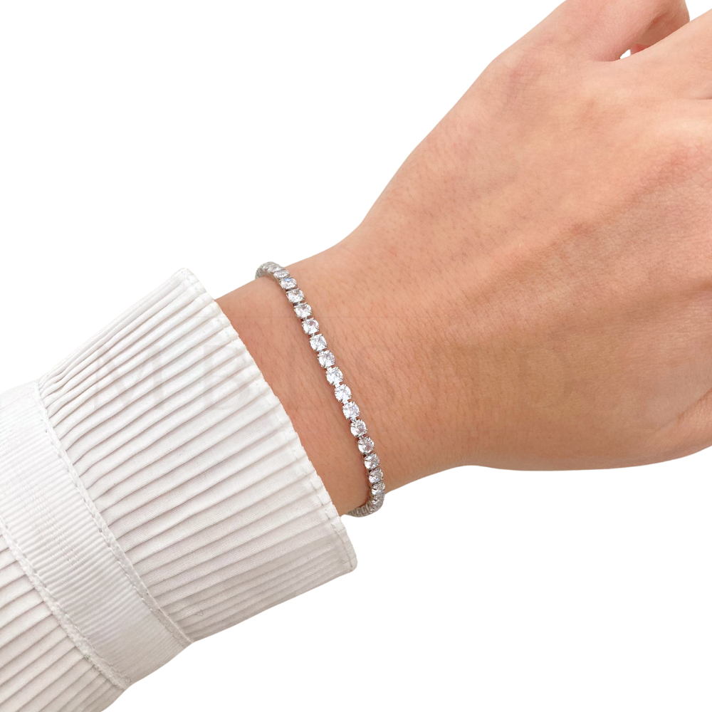 Silver Tennis Bracelet