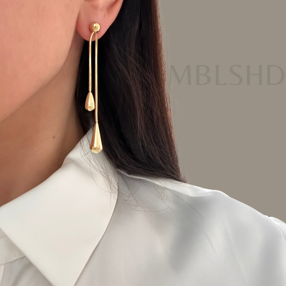 Teardrop Long Earrings