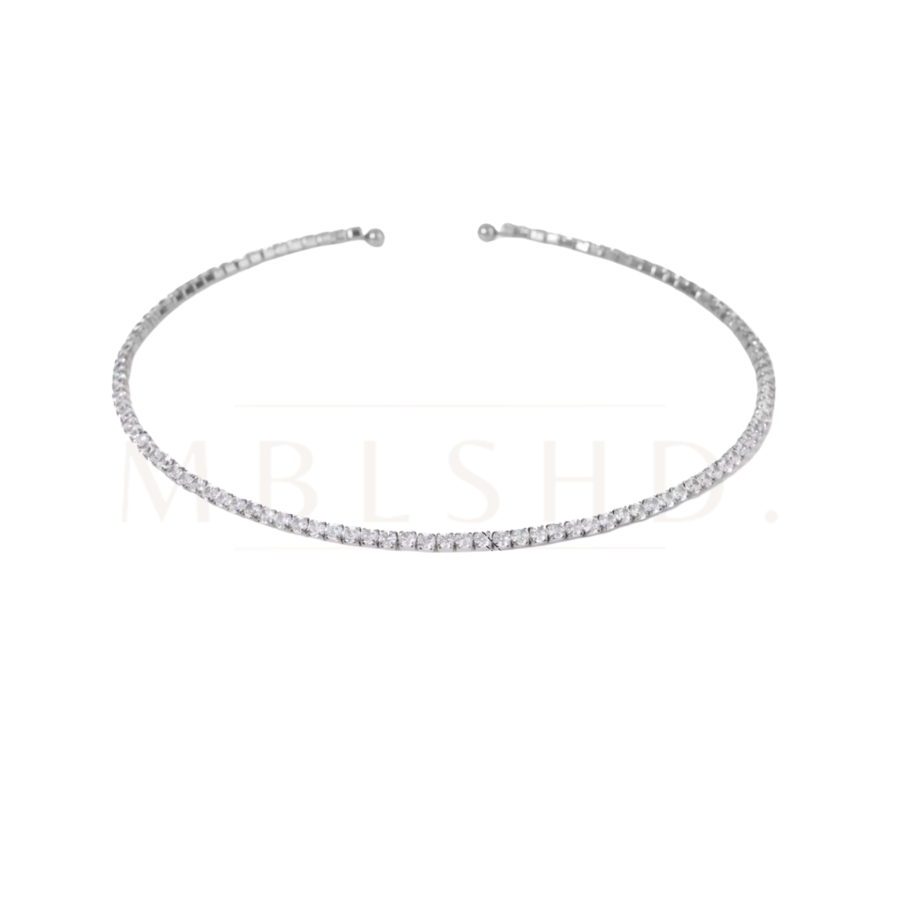 Silver Tennis O Choker