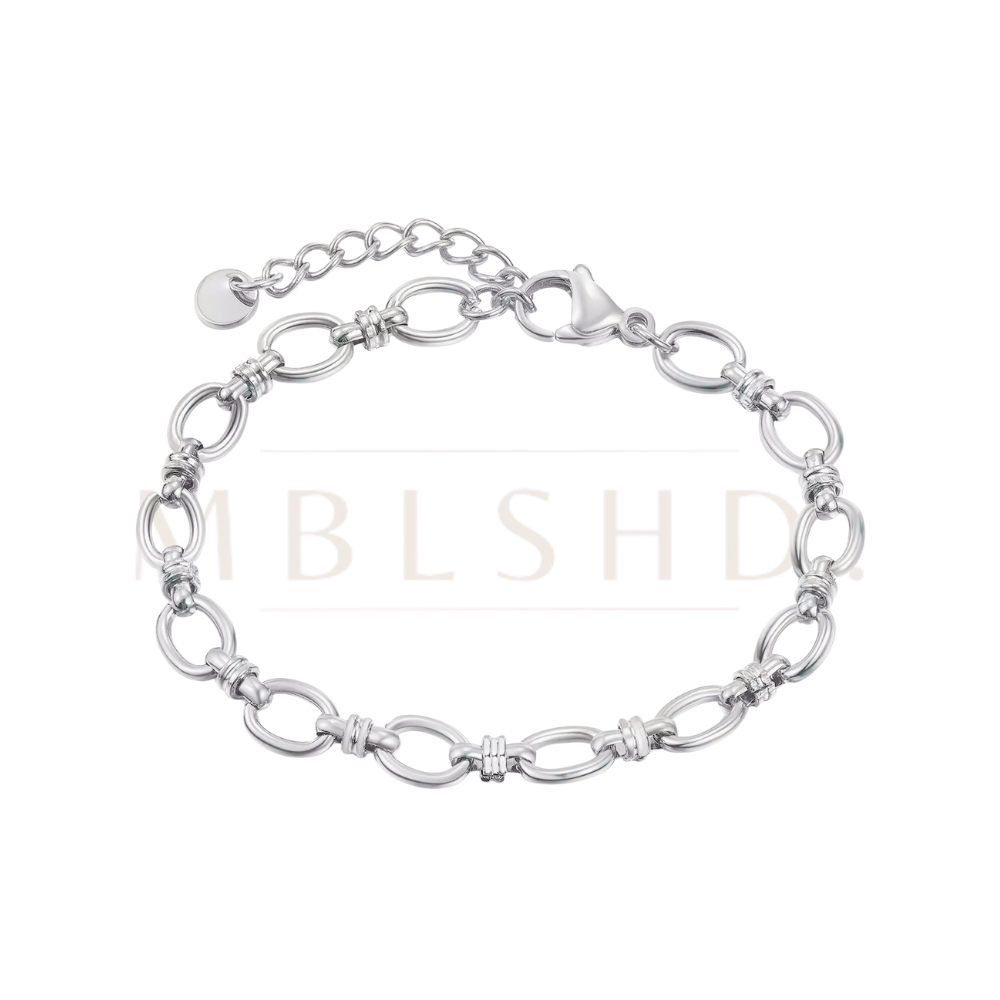 O Chain Bracelet Silver