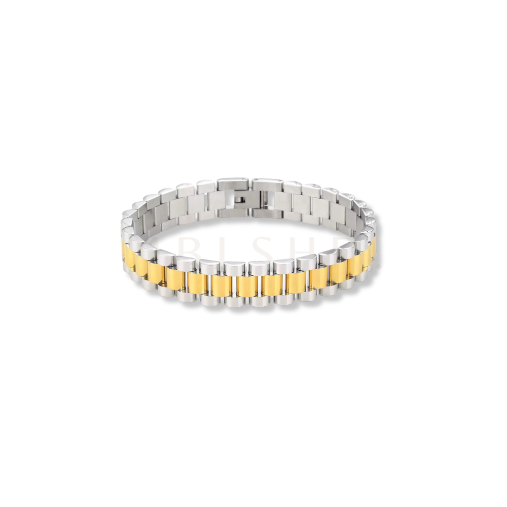 Gold&Silver Watch Strap Bracelet
