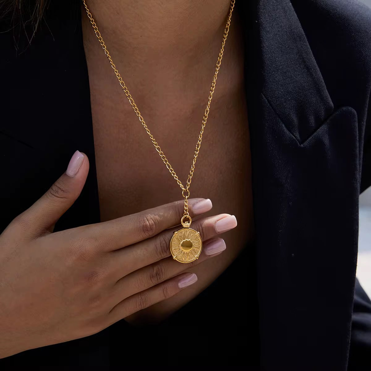 Reversible Sun Necklace