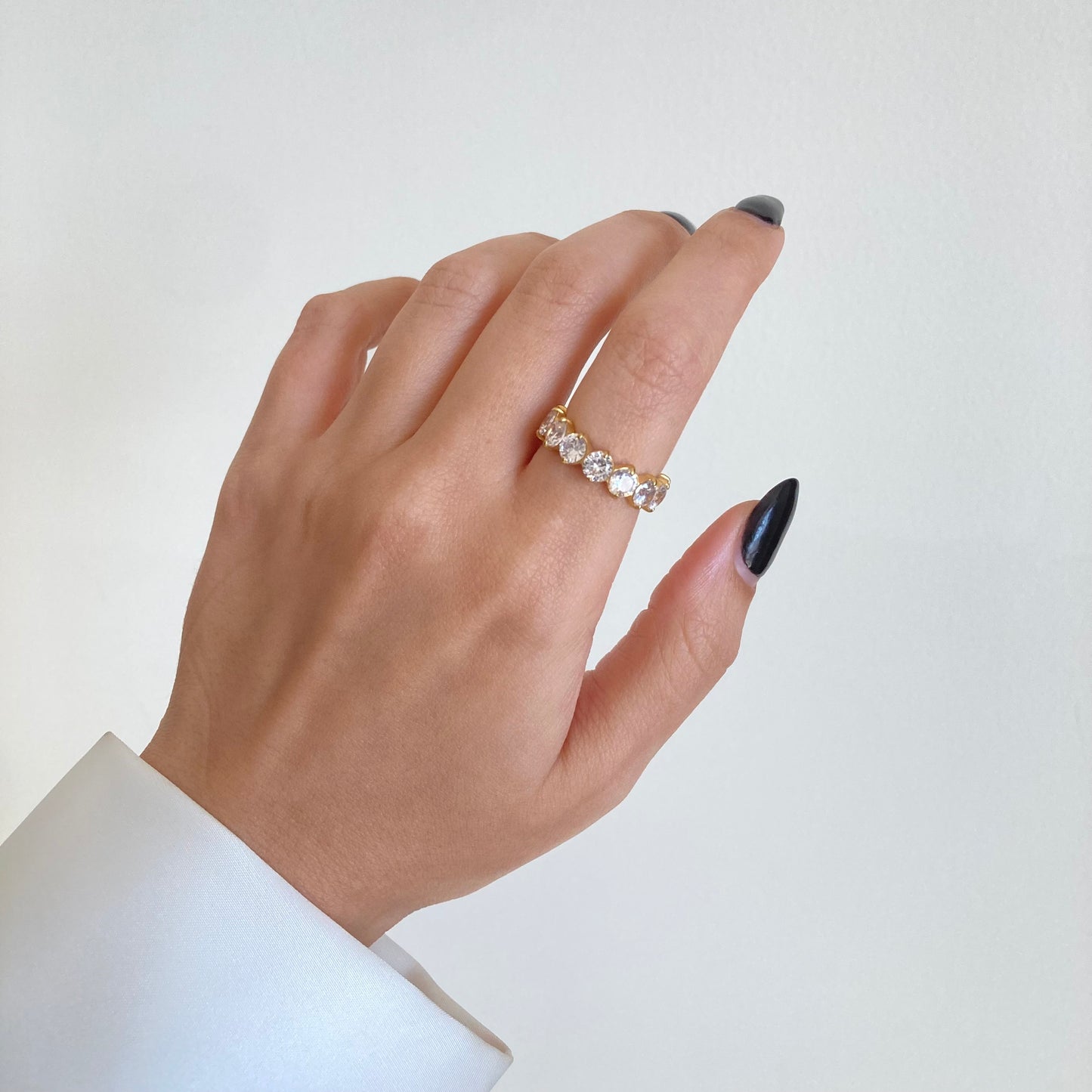 Crystal Ice Eternity Ring