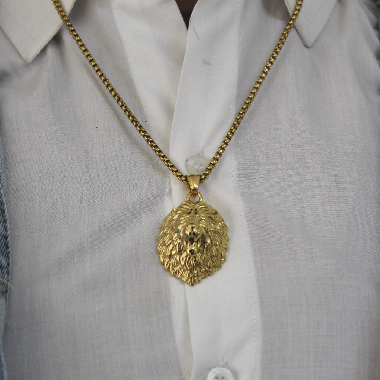The Lion Gold Necklace - Men