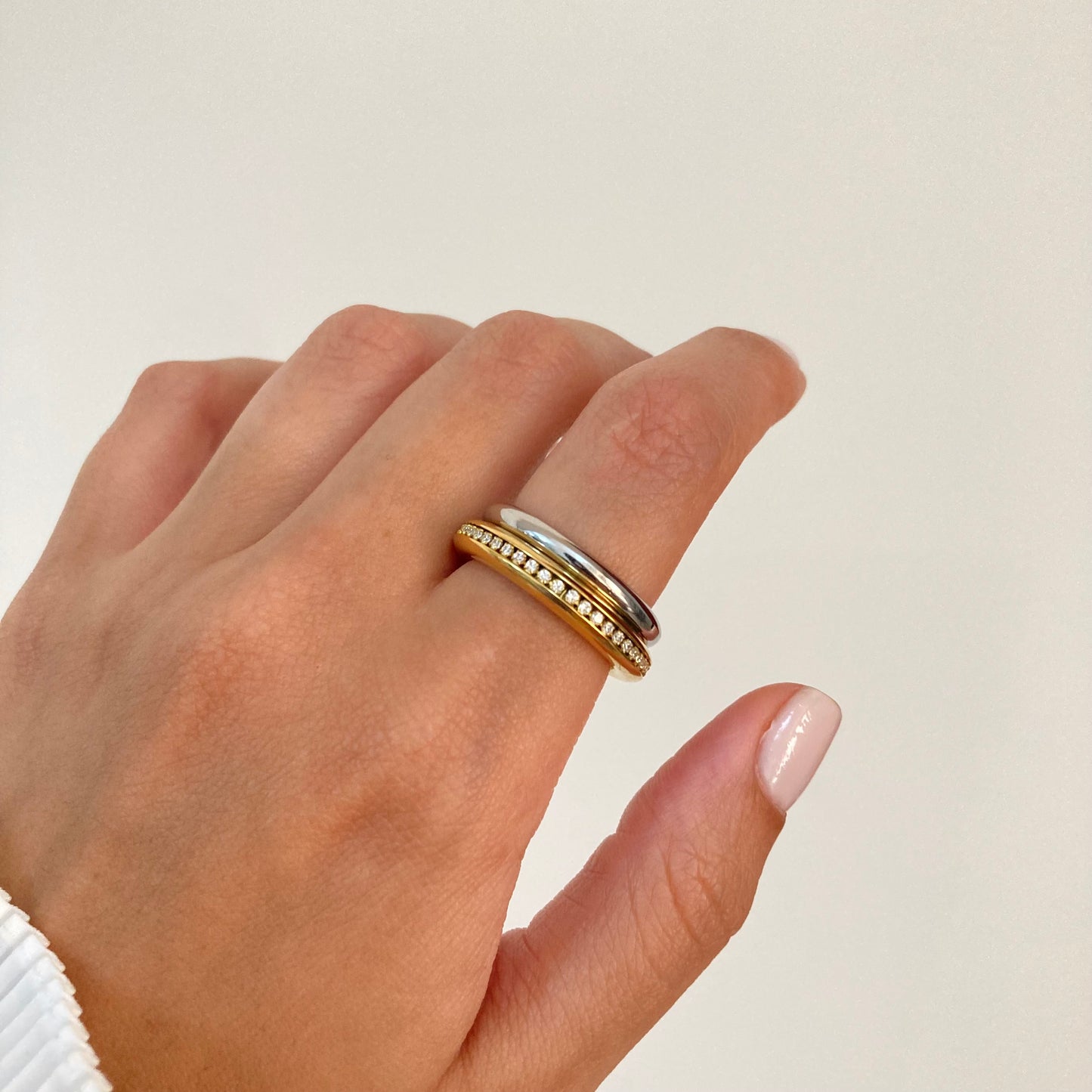 Double zircon Ring