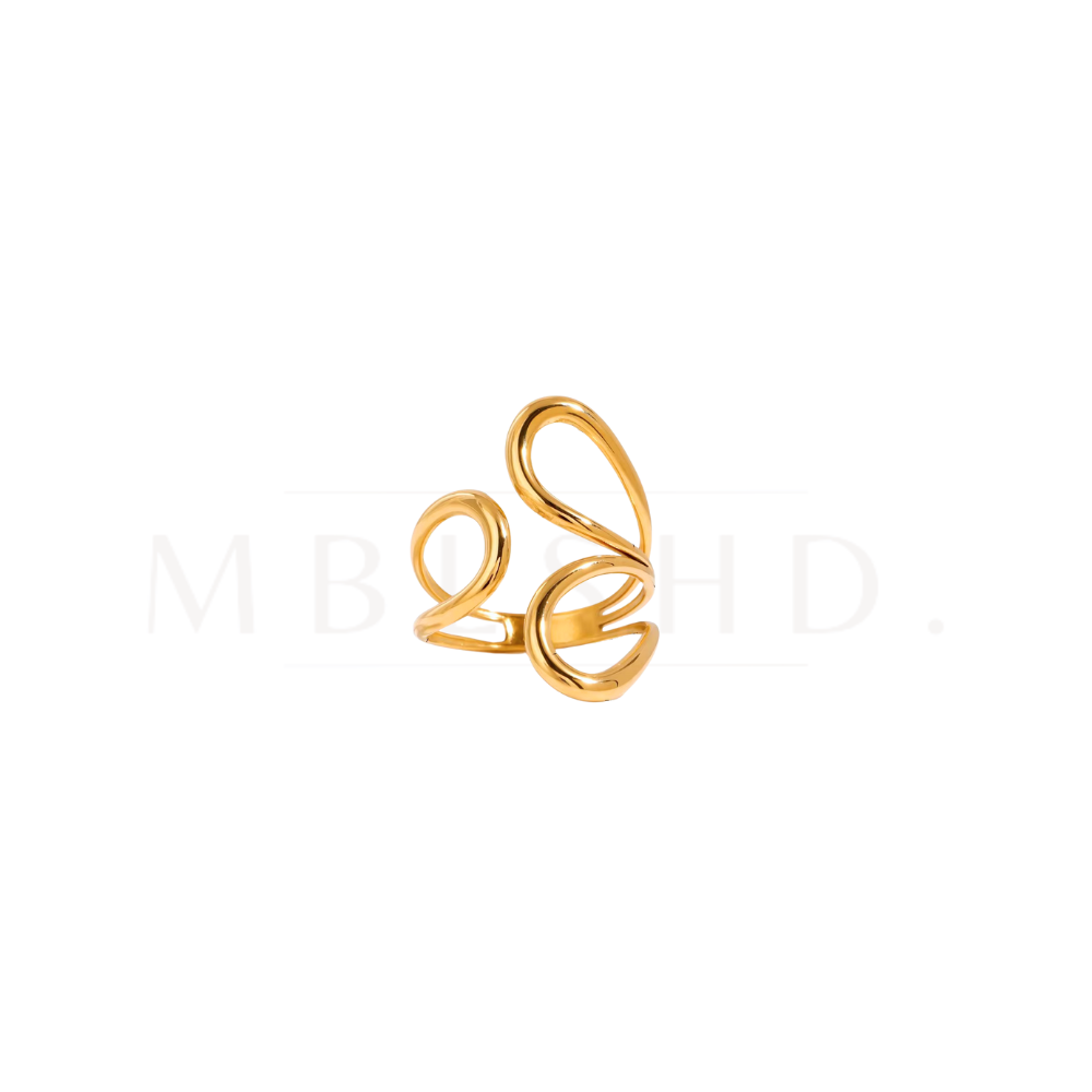 Irregular Triple Hollow Ring