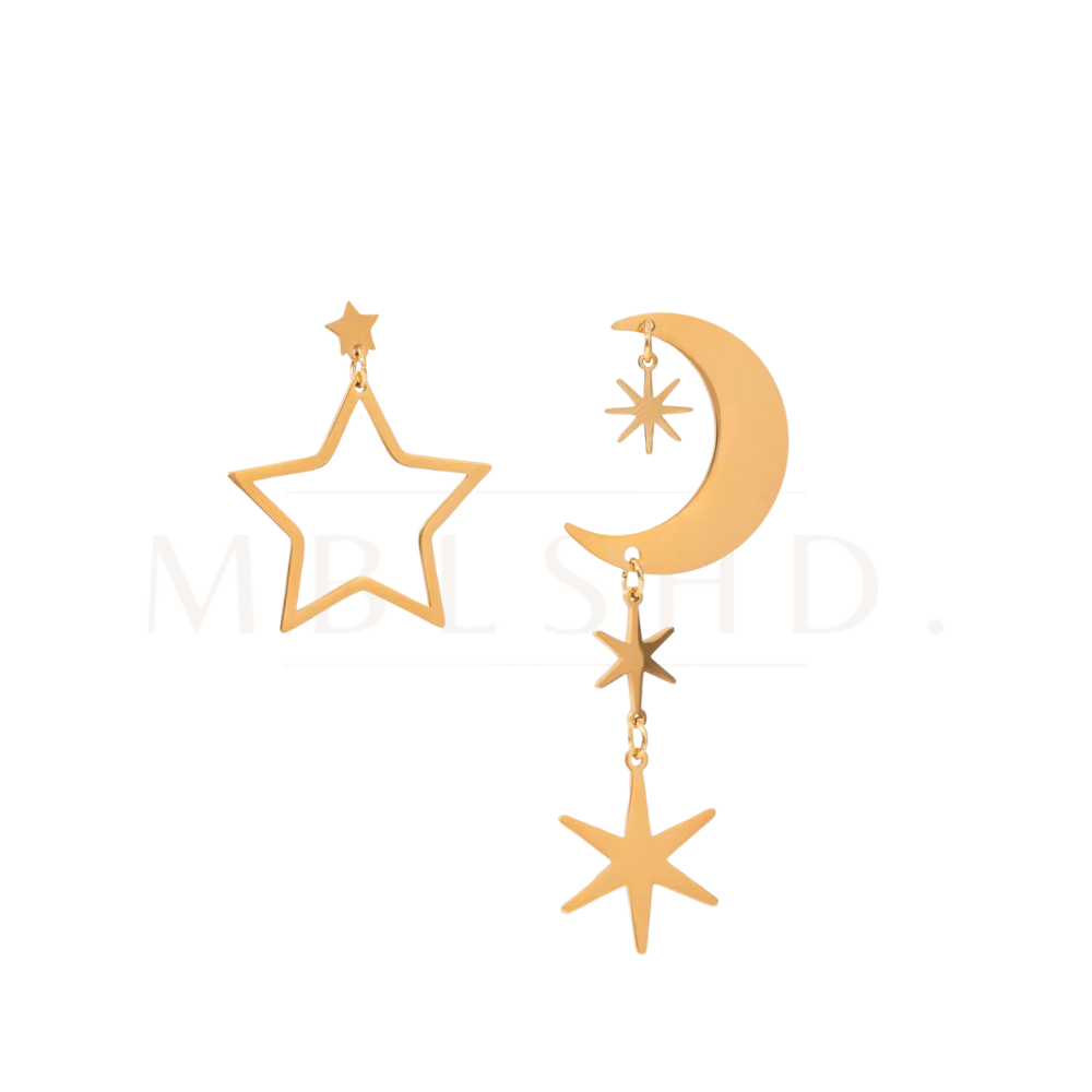 Mismatched Celestial Earrings
