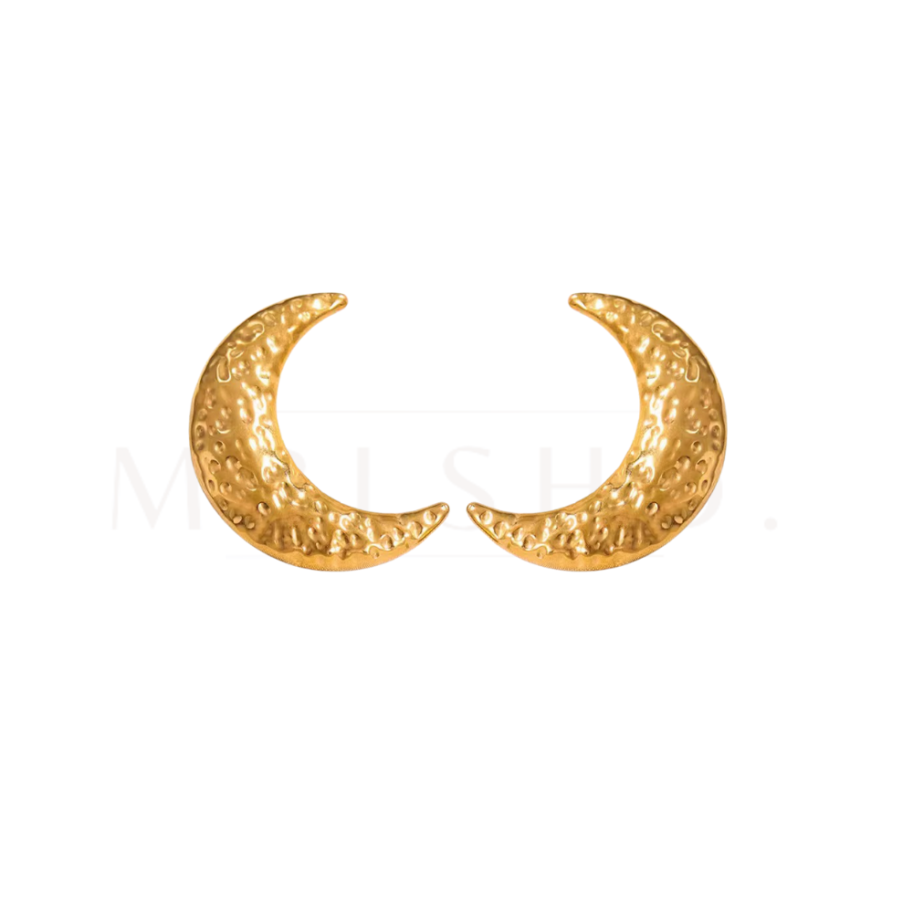 Moon Statement Earrings