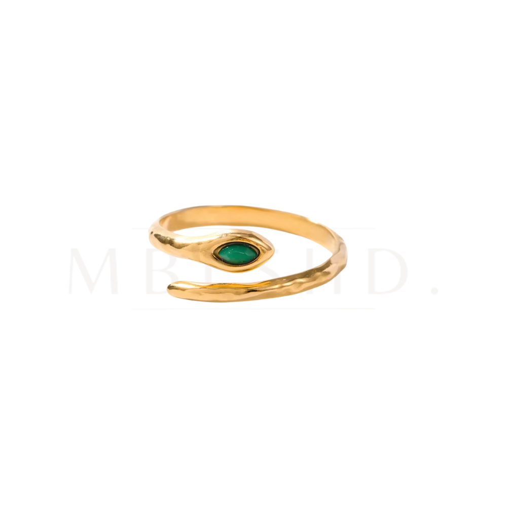 Green Snake Ring