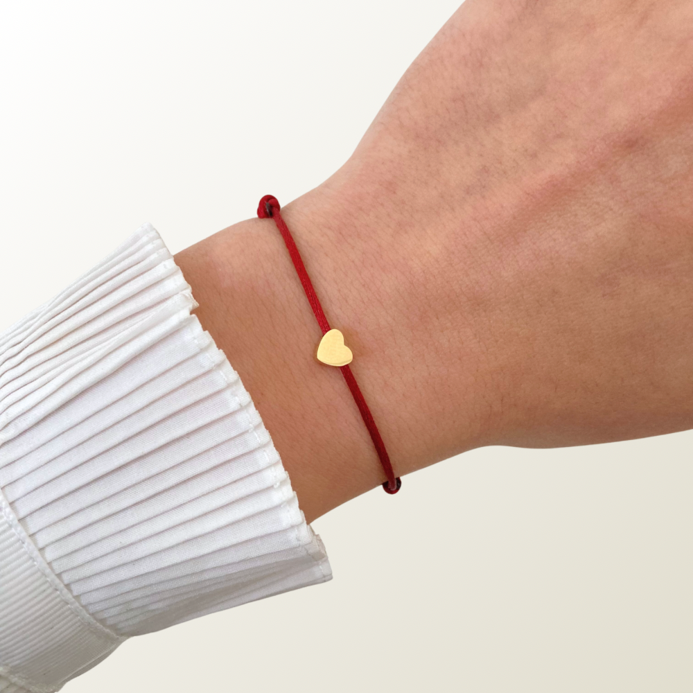Colored Dainty Heart Bracelet