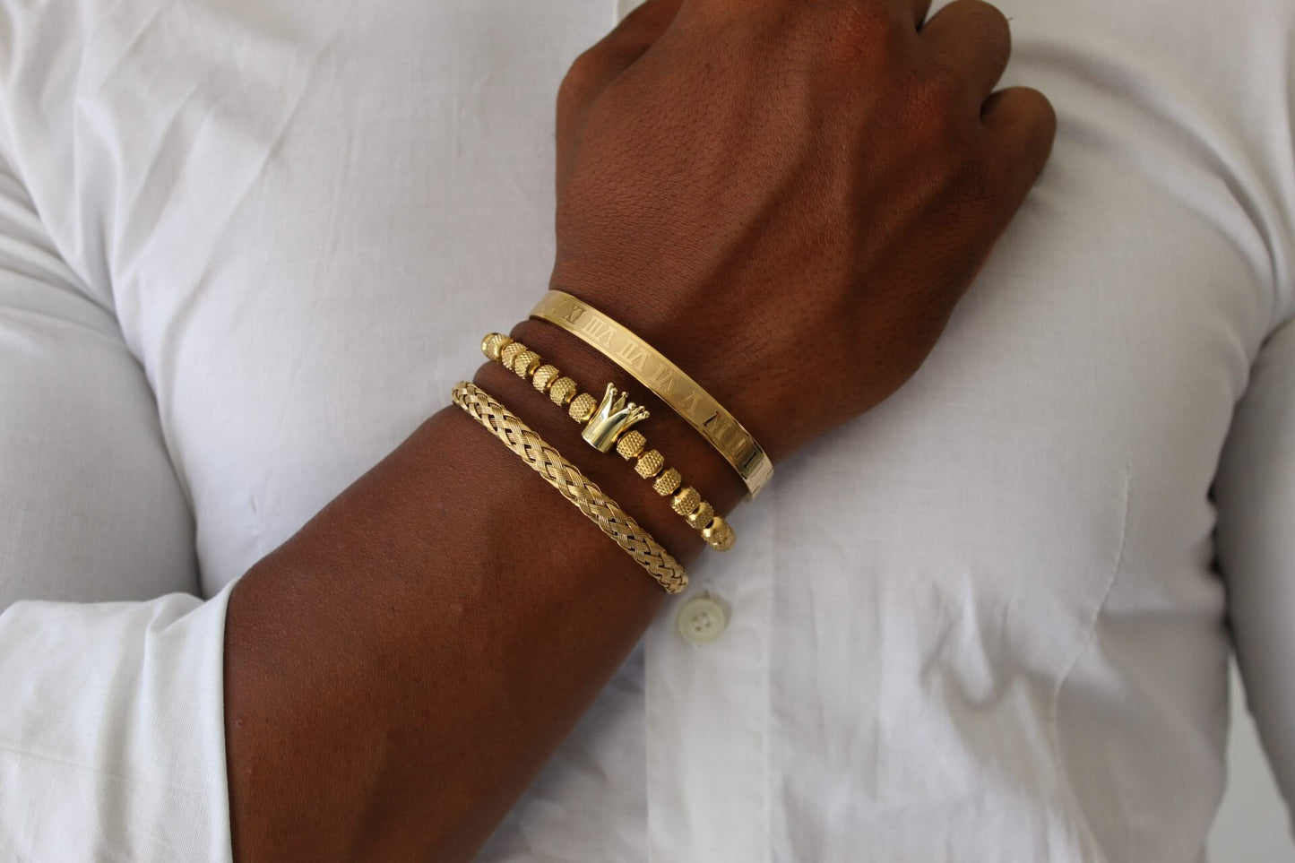 Kings Gold Set Bracelets - Men