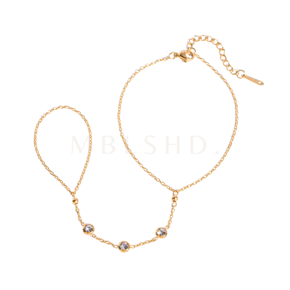 Triple Dot Handchain Bracelet