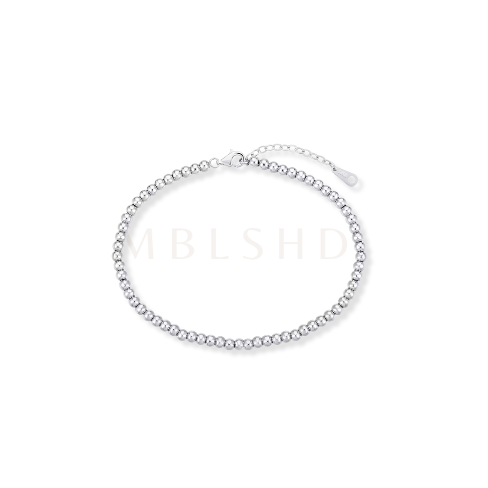 Ball Bead Bracelet Silver