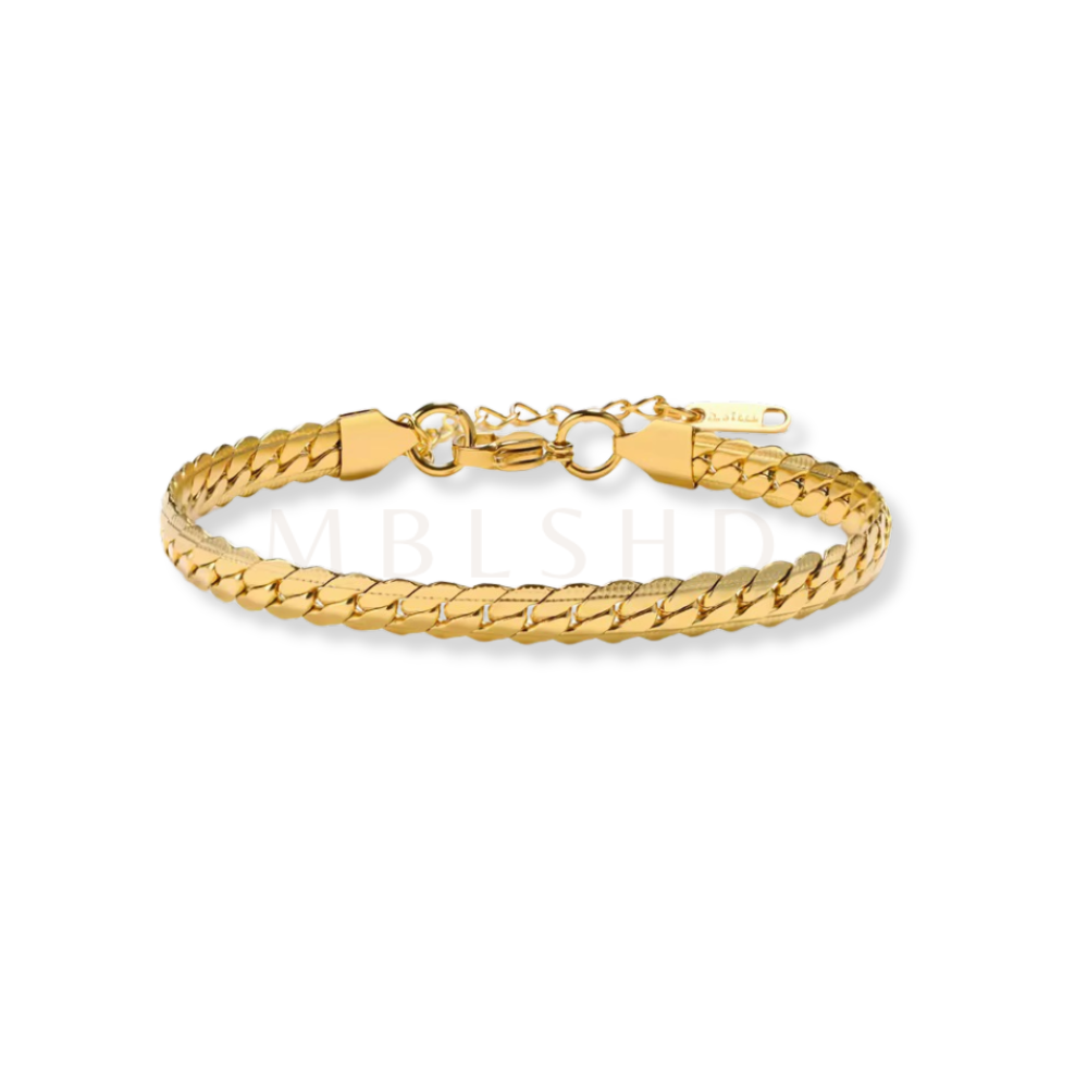Pressed Chain Bracelet