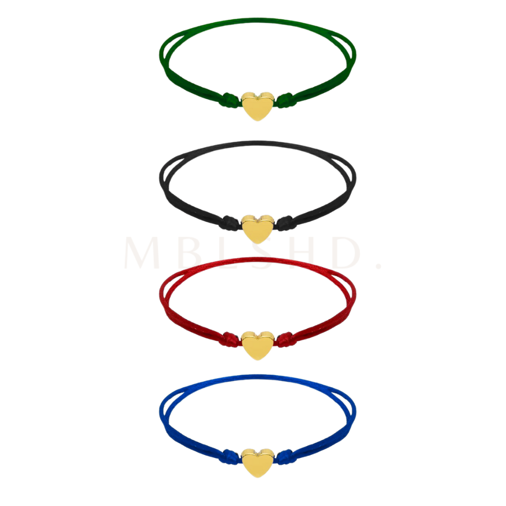 Colored Dainty Heart Bracelet