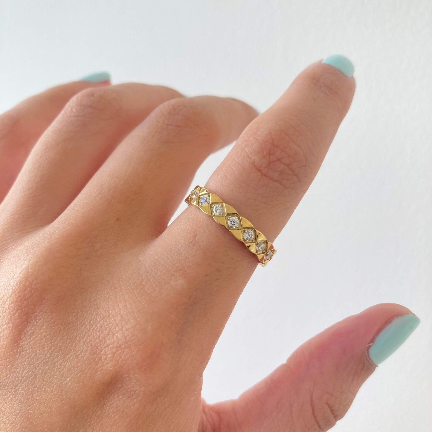 Square Zircon Ring