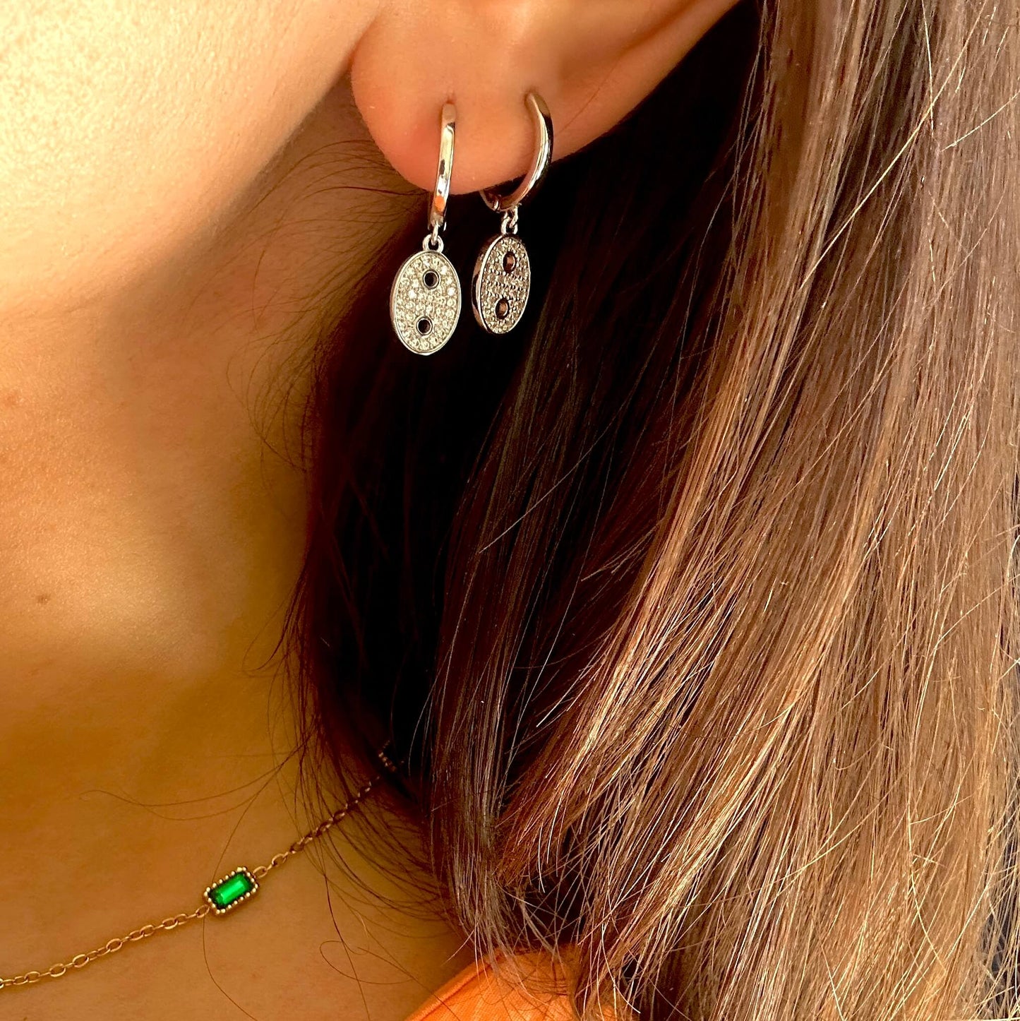 Button Earrings