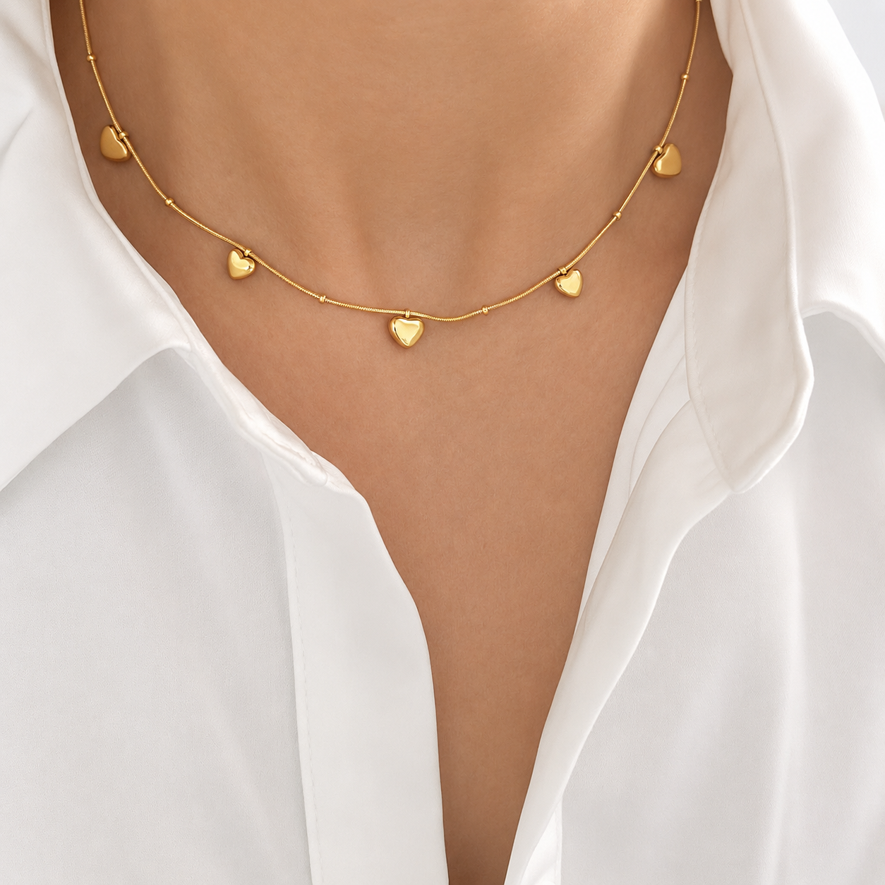 Mini Hearts Necklace