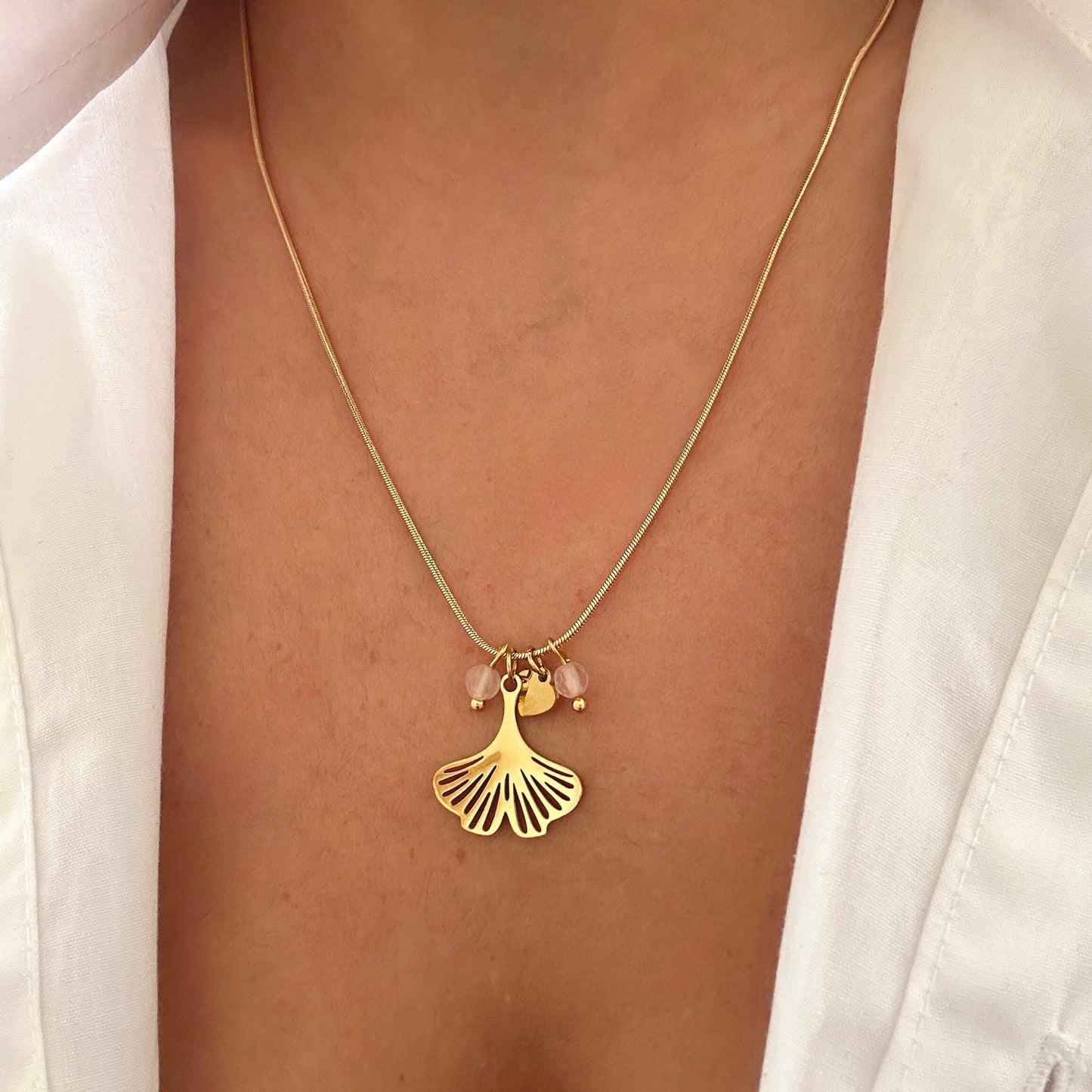 Maidenhair Leaf Necklace