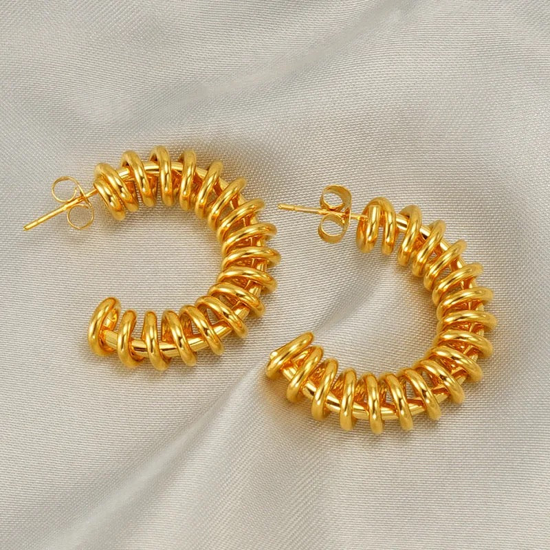 Spring Hoop Earrings