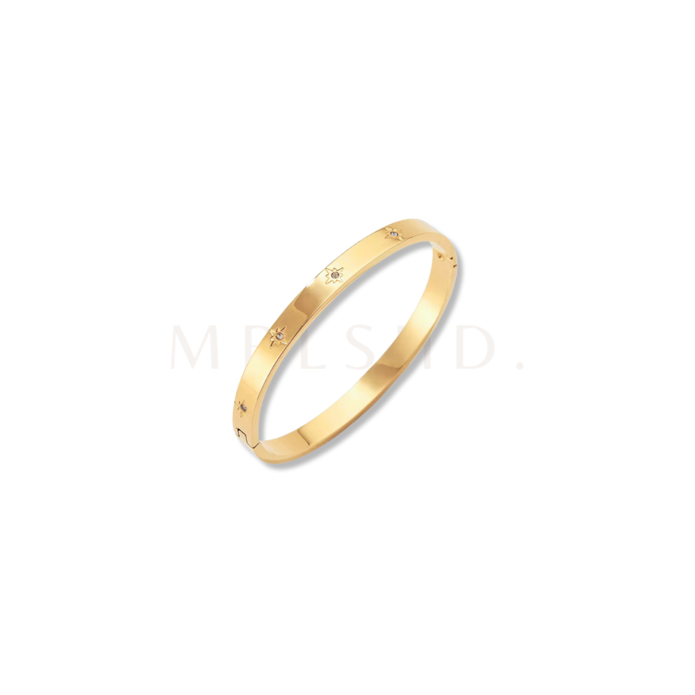 Wide Stars Bangle